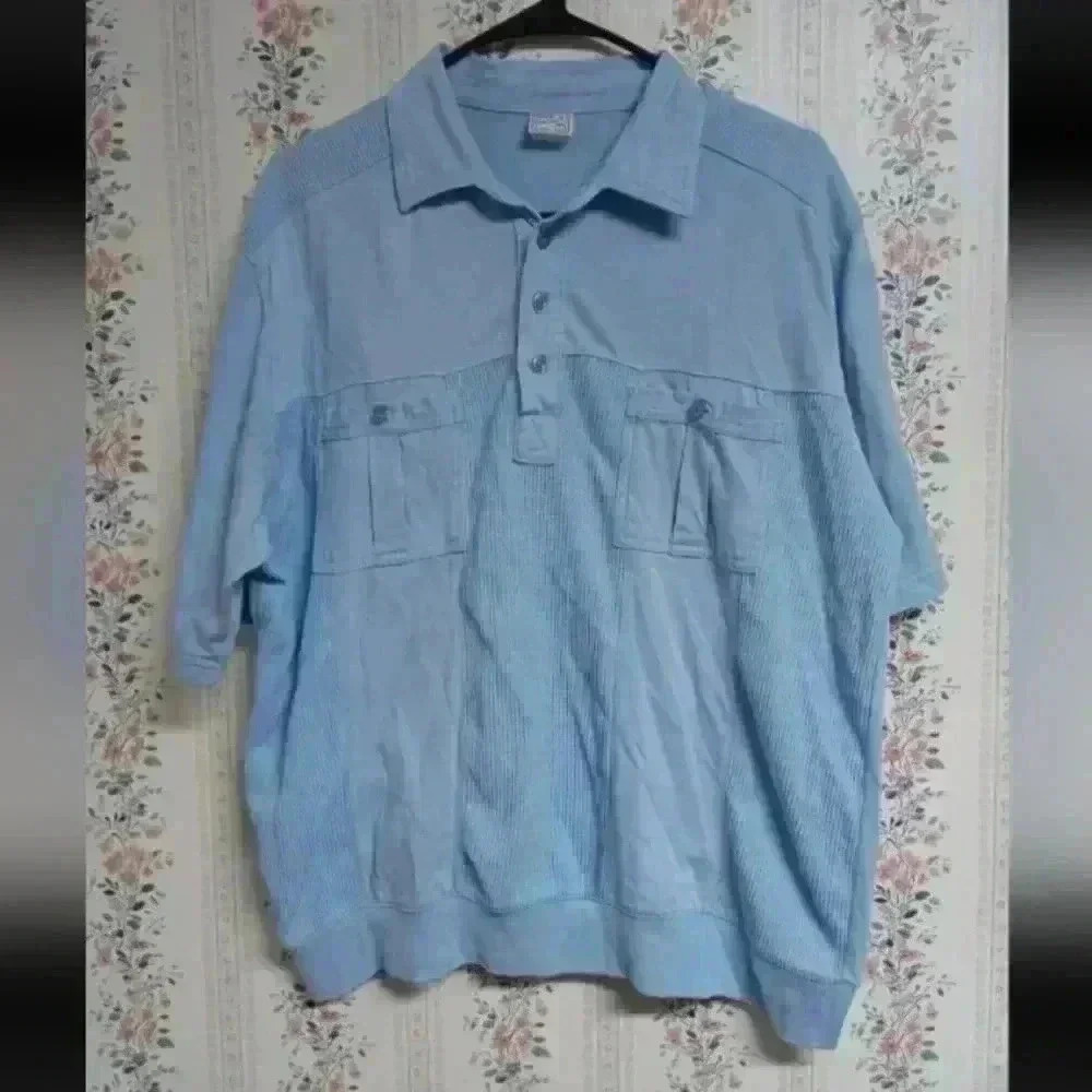 Vintage! 80’s Haband Casual Joe Mens Size Large Shirt Made In USA Banded Hem